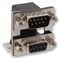 178-015-413R571 - Right Angle Stacked Dual Ports D-Sub Plug and Socket Connector, PCB Mount, 15 Way