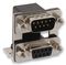 189-009-413R571 - Right Angle Stacked Dual Ports D-Sub Plug and Socket Connector, PCB Mount, 9 Way