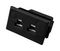 AM-J-FF - ANSI Miniature Panel Mount Socket, Thermocouple Type J, Black