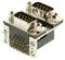 178-009-613R571 - Right Angle Stacked Dual Ports D-Sub Plug Connector, PCB Mount, 9 Way