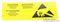 055-0082 - 25mm x 50mm ESD Caution Self Adhesive Labels, Black/Yellow, x1000
