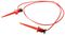 3781-24-2 - Minigrabber Test Clip Patch Cord, 60V, 5A, 610mm, Red