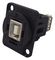 CP30207N - USB 2.0 B to A Feedthrough Panel Mount Connector, CSK hole, Black Plastic XLR Frame