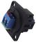 CP30240 - 2 Screw Terminal Feedthrough Panel Mount Connector, Black Plastic XLR Frame