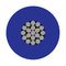 PP001092 - SIAF Flexible Stranded Silicone Rubber Wire, Blue, 1.5 mm², 100m