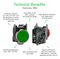 XB4BD33 - 3 Position Selector Switch, 2NO, 120V, 6A