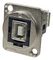 CP30207NM - USB 2.0 B to A Vertical Feedthrough Panel Mount Connector, CSK hole, Silver Metal XLR Frame
