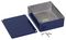1590BBSCB - IP54 Blue Stomp Box Aluminium Instrument Enclosure - 120x94x42mm