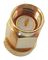 ADAPT/MCXF/SMAM - MCX Socket to SMA Plug Adaptor, Gold Plated