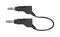 66.9407-100-21 - Stackable Banana Plug to Plug Test Lead, 4mm, 600V, 32A, 1m, Black