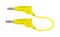 66.9407-200-24 - Stackable Banana Plug to Plug Test Lead, 4mm, 600V, 32A, 2m, Yellow