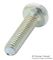 M2.510PRSTMCZ100- - M2.5 x 10mm Steel ZP Recessed Pan Head Pozidriv Machine Screws, 100 Pack