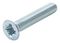 M2.510KRSTMCZ100- - M2.5 x 10mm Steel BZP Countersunk Head Pozidriv Machine Screws, 100 Pack