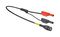 67.9800-100 - Stackable Banana Plugs to BNC Test Lead, 4mm, 600V/300V, 1m, Black