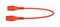 67.9770-100-22 - BNC Plug to Plug Test Lead, 1kV, 1m, Red