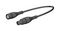 67.9773-100-21 - BNC Plug to Socket Test Lead, 1kV, 1m, Black
