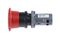 1SFA619550R1071 - Emergency Stop Push Button Switch, SPST-NC / SPST-NC, Twist to Release, 1.5A, 127V AC