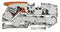 2116-1201 - 2 Conductor Through Terminal Block Lever with Test Port, 800V, 76A, 20AWG to 4AWG, Grey