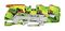 2116-5307 - 3 Conductor Through Terminal Block with Lever and Push Button Cage Clamp, 800V, 76A, 20AWG to 4AWG, 35mm DIN Rail, Green