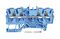 2202-1404 - 4 Conductor Through Terminal Block with Push Button and Test Port, 35mm DIN Rail, 800V, 24A, 22AWG to 12AWG,  Blue
