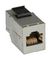 21.17.3004 - RJ45 Cat6 Keystone Socket Coupler, Silver