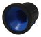 MC72603S - 16mm Soft Touch Instrument Knob, Black / Blue, 6mm Shaft