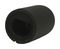 MC7251 - 10mm Knurled Aluminium Knob, 6mm D Shaft, Black