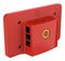 ASM-1900156-61 - Portable Raspberry Pi 4 and Touchscreen Case with Power Button, Red