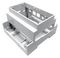 MP001137 - DIN Rail Mount Enclosure for Raspberry Pi 4, Grey Lid