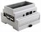 MP001138 - DIN Rail Mount Enclosure for Raspberry Pi 4, Clear Lid