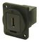 CP30201X - USB C Socket to USB C Socket, Feedthrough Panel Mount Connector, Plastic, Plain M3 Holes