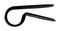 PELB0200 - P-Clip Cable Clamps, 19.4mm, Black, Pack of 100