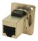 CP30220SM3 - RJ45 Cat5e Socket to RJ45 Cat5e Socket Feedthrough Connector, Shielded, Metal, Silver, Plain Holes