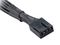 AK-CBFA04-15 - 2x PWM Fan Power Splitter Lead from 4 Pin Molex, 0.15m Braided Cable