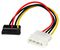 SATAPOWADPL - Molex LP4 Male to Left Angled SATA Female Power Adaptor Lead, 0.15m
