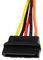 PYO2LSATA - 15-Pin SATA Power Male to 2x 15-pin SATA Power Female Y Splitter Lead, 0.15m Latching