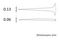 5 SA - 110mm High Precision Tweezers, Straight Pointed Tips