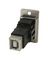 CP30709NM - Dual Entry USB 2.0 Type A Socket to USB 2.0 Type B Socket Slim Feedthrough Connector, Nickel Frame, CSK Holes