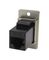 CP30720M - Dual Entry Cat5e RJ45 Socket to Cat5e RJ45 Socket Slim Feedthrough Connector, Nickel Frame, CSK Holes