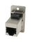 CP30725SM - Dual Entry Shielded Cat6a RJ45 Socket to Shielded Cat6a RJ45 Socket Slim Feedthrough Connector, Nickel Frame, CSK Holes