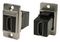 CP30700GM - Dual Entry HDMI Socket to HDMI Socket Feedthrough Connector, Panel Mount, Nickel Frame, CSK Holes