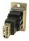 CP30608NM - Slim USB 2.0 Type A Socket to USB 2.0 Type A Socket Feedthrough Connector Adaptor, Nickel Frame, CSK Holes