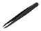92 09 02 ESD - 115mm ESD Carbon fibre Reinforced Plastic Tweezers, Bent Pointed Tips