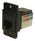 CP30727MB3 - Dual Entry Slim RJ45 Cat6 to IDC Feedthrough Connector, Black, Metal Frame, M3 Holes