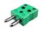 IS-K-MQ - Type K Thermocouple Connector Plug, IEC, Standard, Quickwire, Green