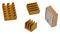 110991329 - Heat Sink Kit for Raspberry Pi 4, Gold & Copper