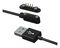 MP009336 - 4 Pole Magnetic Cable Connector Plug to USB Type A Plug Kit, with 4 Pole Magnetic Socket, 600mm
