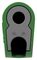 64.1042-25 - 4mm Plug, Grn/Grey, 32A, Solder, Nickel