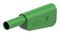 66.2024-25 - 4mm Stackable Banana Plug with Spring Loaded Multilam, 1kV, 32A, Green