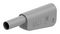 66.2025-28 - 4mm Plug, Sh, Gry/Gry, 32A, Screw, Gld